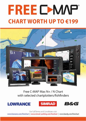 Ilmainen C-MAP kartta B&G, Simrad ja Lowrance plottereihin